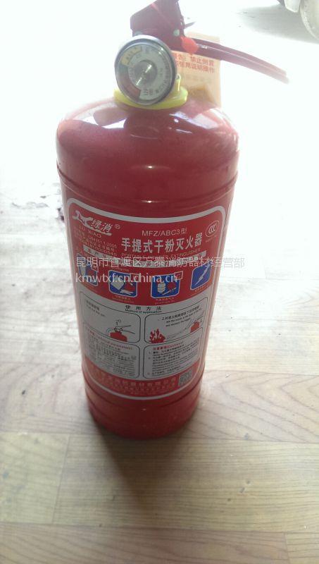 【昆明绿消牌推车式手提式干粉灭火器】批发